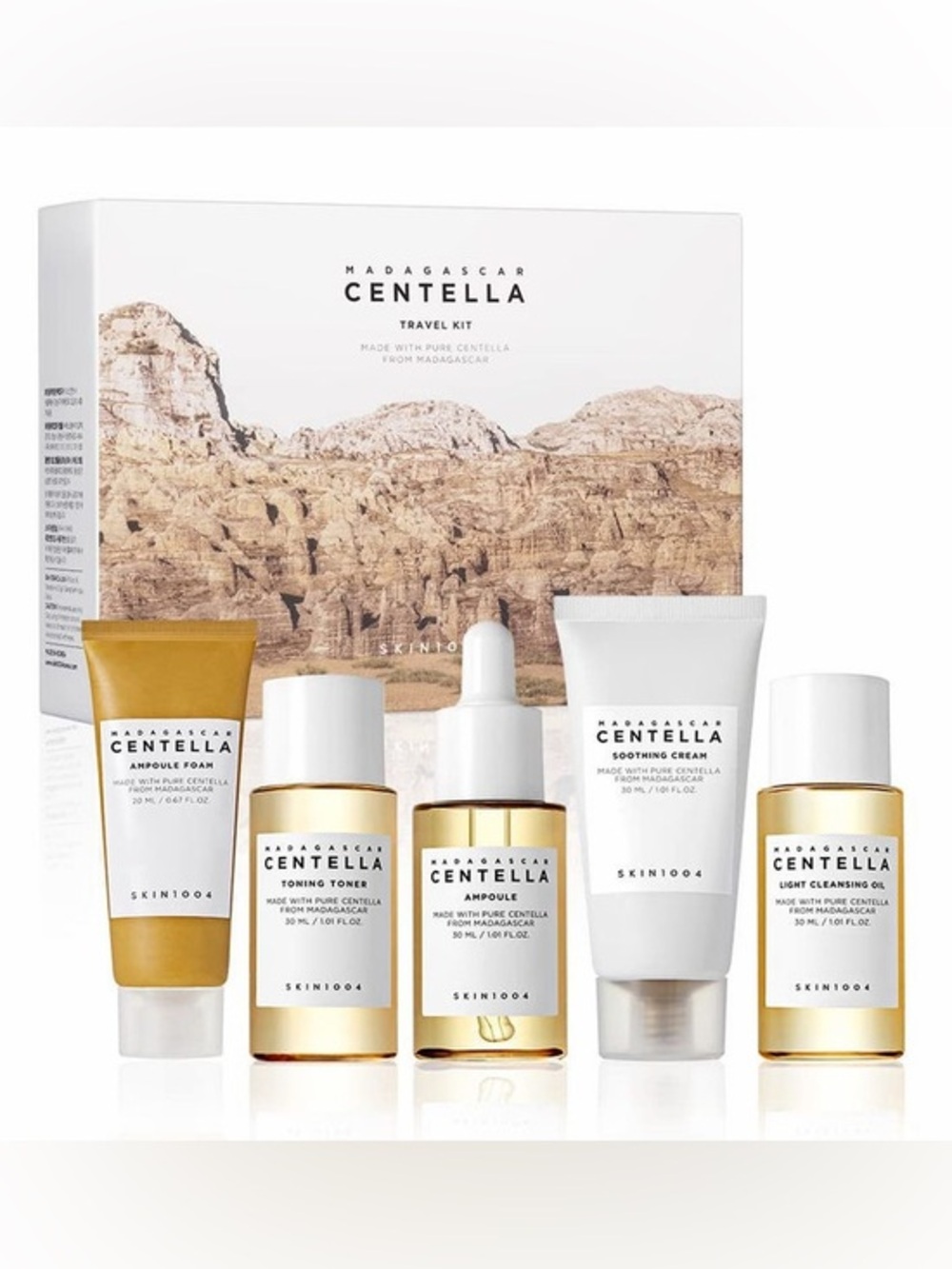 SKIN1004 Madagascar Centella Essential Travel Kit 5-Step Routine K-Beauty Set